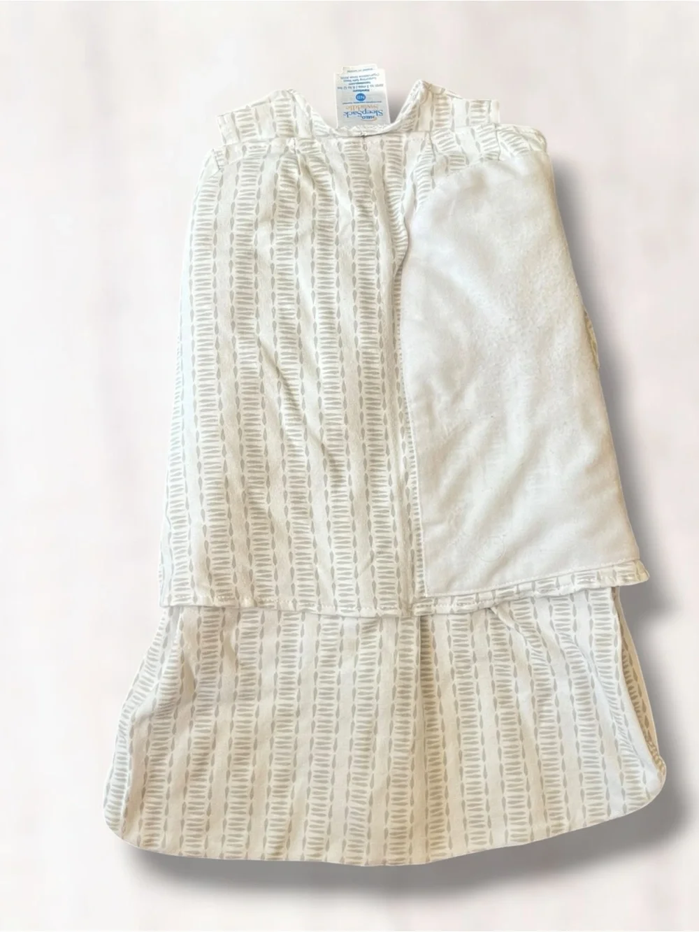 Halo Sleep Sack Swaddle Newborn- grey and white